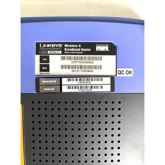 Linksys WRT54G 54 Mbps 4-Port 10/100 Wireless G WiFi Router - Picture 5 of 5